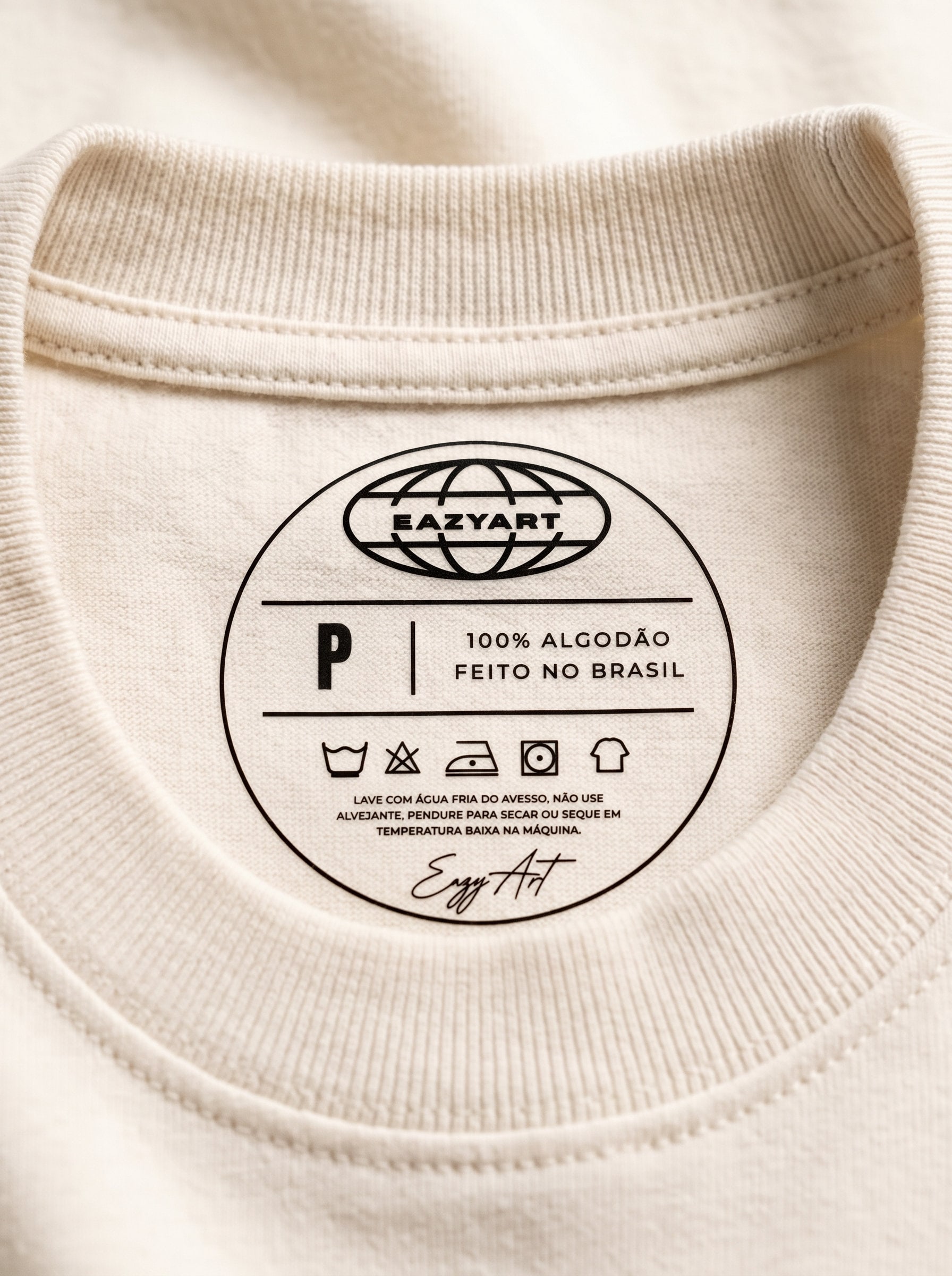 Heavyweight Boxy Blank Tee - Etiqueta (P)