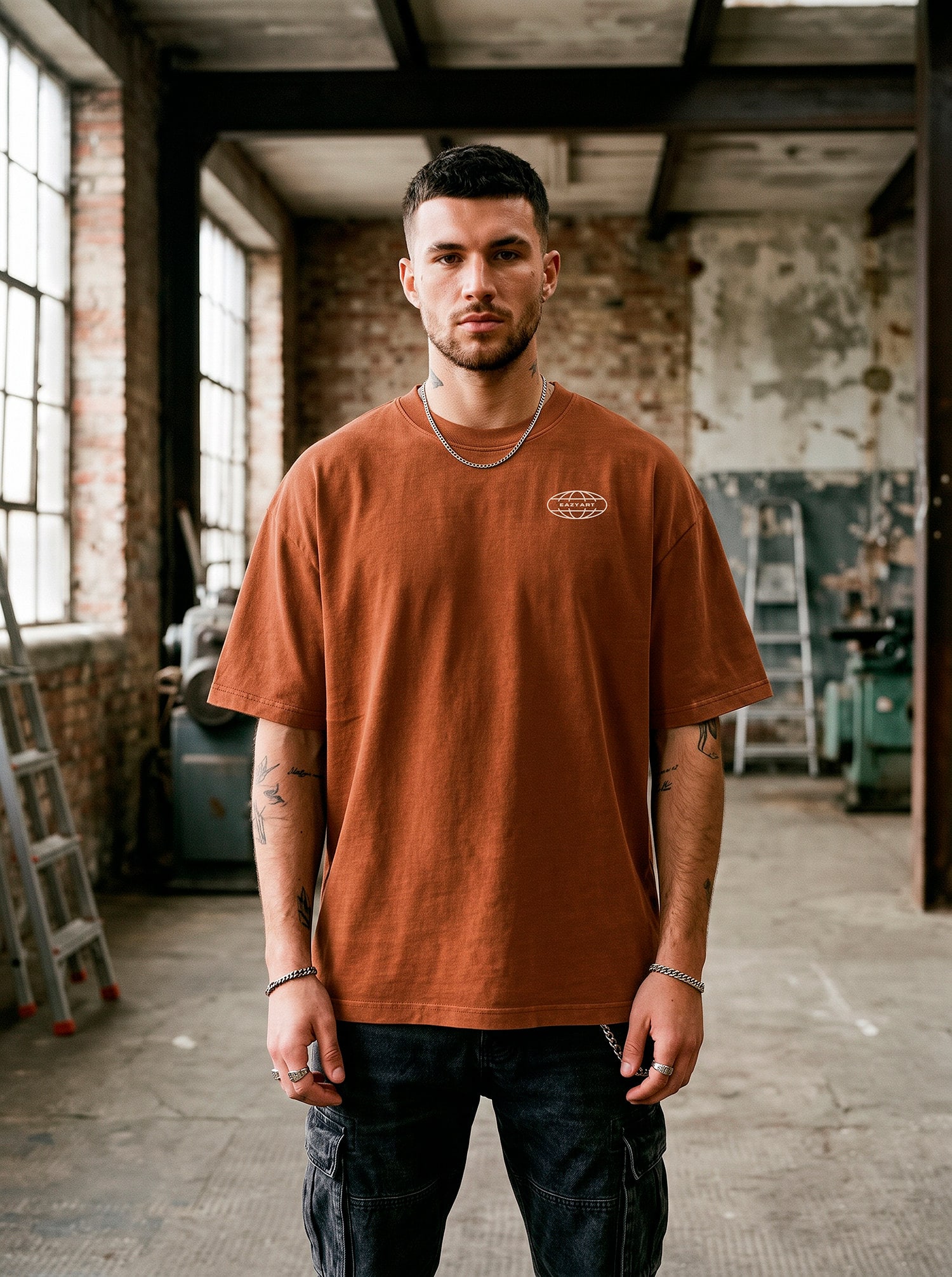 Heavyweight Boxy Blank Tee - Frente Lookbook