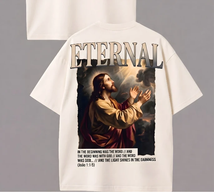Eternal Sacred Boxy Tee - Costas com Estampa